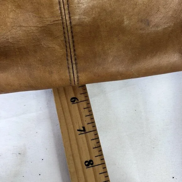 Samsonite Brown 18" Leather Laptop Bag Briefcase Mens Soft Case Satchel Work - Picture 5 of 16